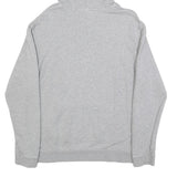 ADIDAS Womens Grey Hoodie UK 18 Cotton Blend Pullover Casual Hooded Sweatshirt