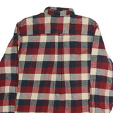 RED HEAD Mens Red Blue & Cream Check Shirt L Button Down Cotton Casual