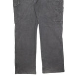 DICKIES Mens Relaxed Fit Black Denim Jeans W40 L32 Workwear Zip Pocket