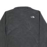 THE NORTH FACE Mens Black Outdoor Fleece Jacket XL Plain Zip Stand-Up Collar