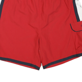 CHAPS Mens Shorts Red Navy & White Casual Cargo L W34 Stylish Summer Wear