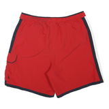 CHAPS Mens Shorts Red Navy & White Casual Cargo L W34 Stylish Summer Wear