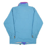 NORDICA Womens Blue & Purple Nylon Jacket UK 10 Zip Windbreaker Outdoor