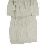 STRENESSE Womens Beige Cotton Trench Jacket M Button Closure Classic Style