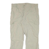NRG Mens Cotton Blend Beige Regular Fit Cargo Trousers W38 L31 Comfortable Zip