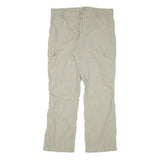 NRG Mens Cotton Blend Beige Regular Fit Cargo Trousers W38 L31 Comfortable Zip