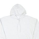 CHAMPION Mens White Pullover Hoodie XL Classic Logo Cotton Blend Casual