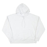 CHAMPION Mens White Pullover Hoodie XL Classic Logo Cotton Blend Casual