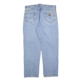 CARHARTT Mens Jeans Blue Relaxed Straight Denim Light W36 L32 Workwear Casual
