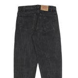 LEVI'S 550 Tapered Mens Jeans Black Relaxed Denim W34 L30 Classic Cotton Zip