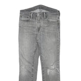 LEVI'S 511 Mens Jeans Grey Slim Skinny Denim Medium W30 L28 Distressed