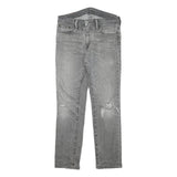 LEVI'S 511 Mens Jeans Grey Slim Skinny Denim Medium W30 L28 Distressed