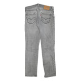 LEVI'S 511 Mens Jeans Grey Slim Skinny Denim Medium W30 L28 Distressed