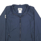 JACK WOLFSKIN Womens Navy Blue Jacket UK 12 Polyester Blend Zip Plain