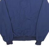 PACIFIC TRAIL Mens Blue Cotton Blend Bomber Jacket L Plain Zip Casual