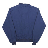 PACIFIC TRAIL Mens Blue Cotton Blend Bomber Jacket L Plain Zip Casual