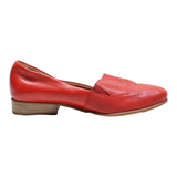TAMARIS Loafer Shoes Red Leather Womens UK 5