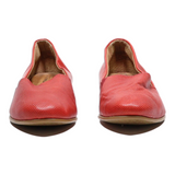 TAMARIS Loafer Shoes Red Leather Womens UK 5