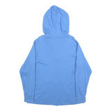 DICKIES Womens Blue Hoodie XL V Neck Kangaroo Pocket Cotton Blend