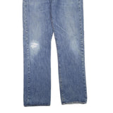 LEVI'S Mens Blue Regular Straight Denim Light W40 L36 Classic Zip Jeans