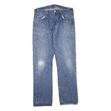 LEVI'S Mens Blue Regular Straight Denim Light W40 L36 Classic Zip Jeans