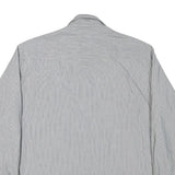 WRANGLER Mens Grey & White Cotton Blend Western Shirt XL Button Long Sleeve