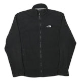 THE NORTH FACE Mens Black Jacket M Polyester Blend Plain Zip Outdoor Casual
