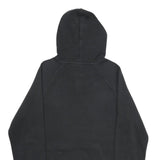 ADIDAS Mens Black Hoodie S Cotton Blend Pullover Spellout Logo Sweatshirt