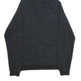 ADIDAS Mens Black Hoodie S Cotton Blend Pullover Spellout Logo Sweatshirt