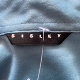 Sisley Shirt - Small Blue Polyester