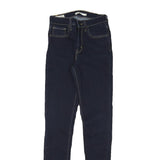 LEVI'S Womens Jeans Blue Slim Skinny Denim Dark W24 L31 Stylish Zip Cotton Blend