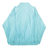 JEAN LEISURE Womens Blue Nylon Zip Jacket UK 16 Casual Lightweight Outerwear