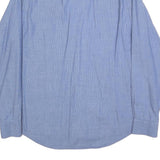 TOMMY HILFIGER Mens Blue Cotton Blend Shirt L Classic Fit Button-Up Stylish