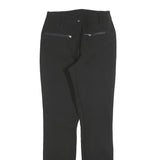 ICEPEAK Womens Black Slim Straight Leg Trousers W26 L30 Polyester Blend Zip