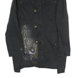 MAX MARA Womens Black Tailored Cotton Blend Jacket Coach Style UK 6 Woven Button