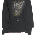 MAX MARA Womens Black Tailored Cotton Blend Jacket Coach Style UK 6 Woven Button