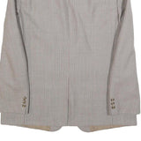 WESTBURY Mens Grey Button Closure Wool Blend Classic Jacket L Wool Blend Plain