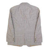 WESTBURY Mens Grey Button Closure Wool Blend Classic Jacket L Wool Blend Plain