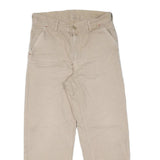 CARHARTT Mens Cotton Beige Regular Fit Straight Leg Trousers W30 L26 Workwear