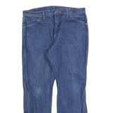 WRANGLER Mens Regular Blue Jeans Denim Classic Straight W33 L29 Cotton Zip