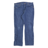 WRANGLER Mens Regular Blue Jeans Denim Classic Straight W33 L29 Cotton Zip