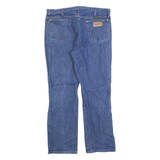 WRANGLER Mens Regular Blue Jeans Denim Classic Straight W33 L29 Cotton Zip
