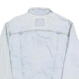 LEVI'S Mens Blue Cotton Denim Jacket M Button Plain Classic Casual Outerwear