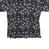 COLEMAN Mens Black & White Short Sleeve Printed XL Polo Shirt Cotton Blend