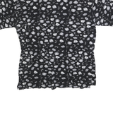 COLEMAN Mens Black & White Short Sleeve Printed XL Polo Shirt Cotton Blend