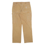 CARHARTT Mens Relaxed Fit Cotton Blend Beige Workwear Trousers W34 L32