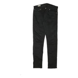 LEVI'S 512 Mens Jeans Black Slim Skinny Denim Raw W31 L31 Zip Cotton Blend