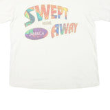 MAGIC Mens White Swept Away Graphic T-Shirt XL Short Sleeve Crew Neck Casual