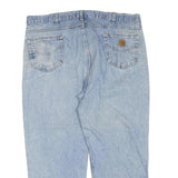 CARHARTT Mens Regular Fit Blue Denim Jeans W44 L27 Zip Cotton Blend Casual
