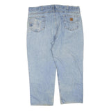 CARHARTT Mens Regular Fit Blue Denim Jeans W44 L27 Zip Cotton Blend Casual